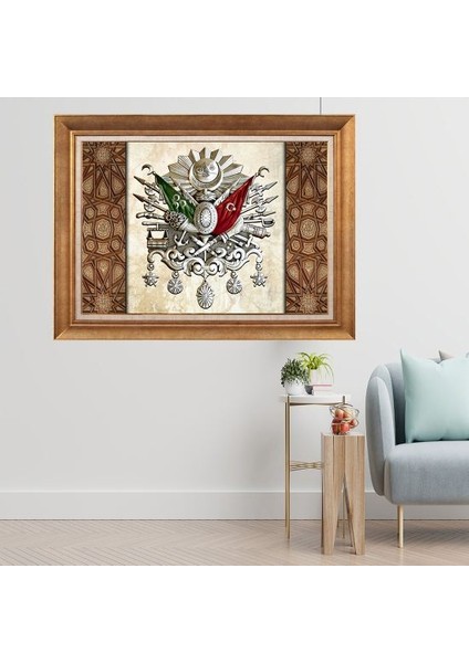 Altın Çerçeveli Paspartulu Tablo C1730