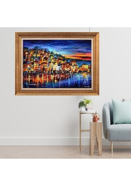 Altın Çerçeveli Paspartulu Tablo C773