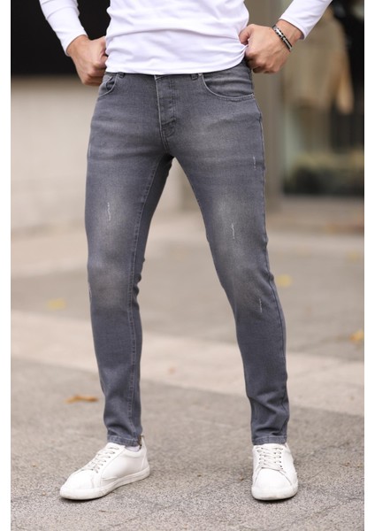 Erkek Jean Slim Fit Dar Paça Likralı Esnek Kot Pantolon modelleri