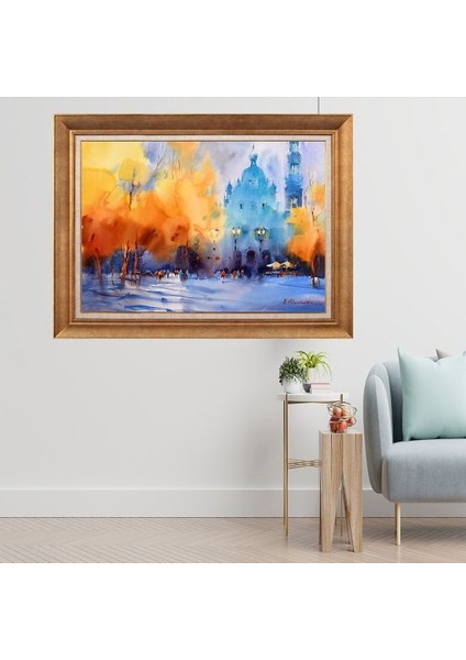 Altın Çerçeveli Paspartulu Tablo C1931