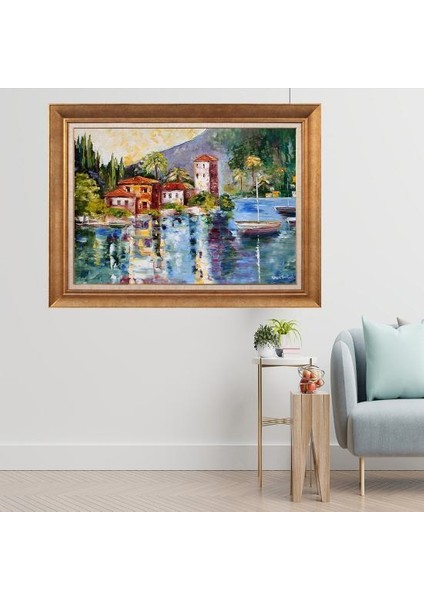 Altın Çerçeveli Paspartulu Tablo C530