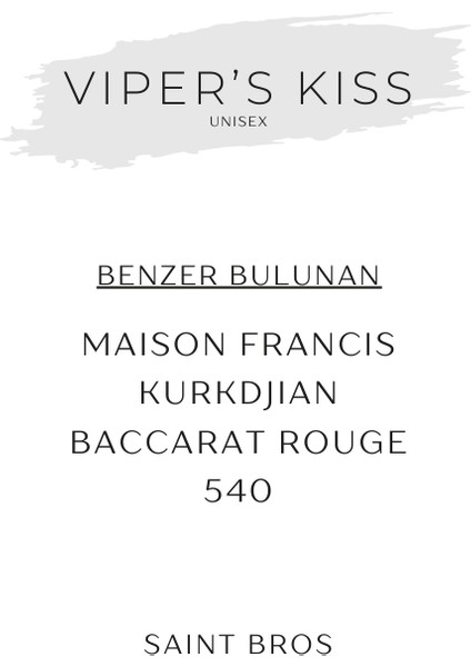 Viper's Kiss Unisex Parfüm Edp 50 ml