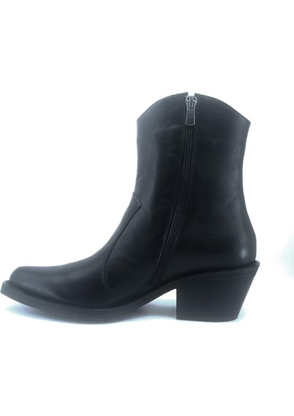 Kadın Deri Western Kovboy Fermuarlı Bot 108-460 modelleri