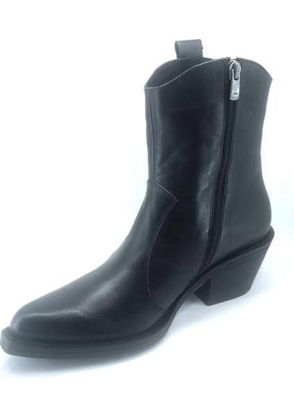 Kadın Deri Western Kovboy Fermuarlı Bot 108-460 fırsatları