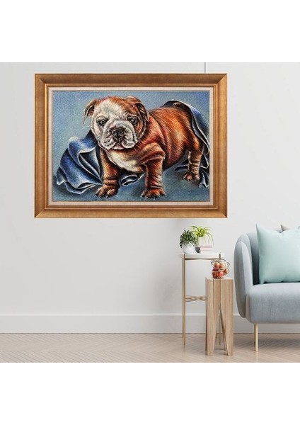 Altın Çerçeveli Paspartulu Tablo C2855