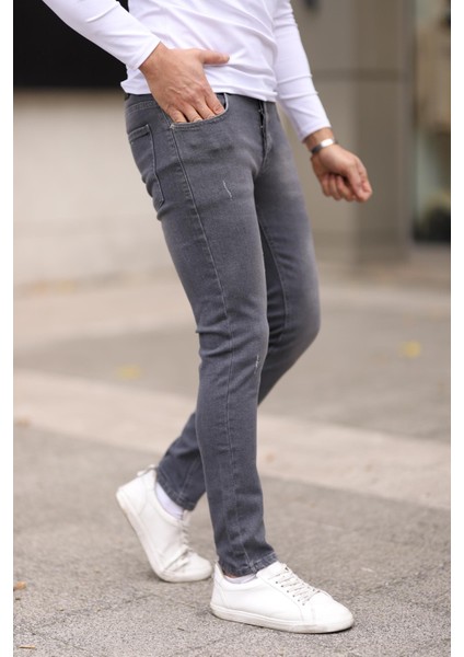 Erkek Jean Slim Fit Dar Paça Likralı Esnek Kot Pantolon fiyatları