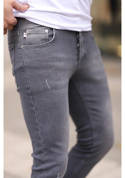 Erkek Jean Slim Fit Dar Paça Likralı Esnek Kot Pantolon indirimleri