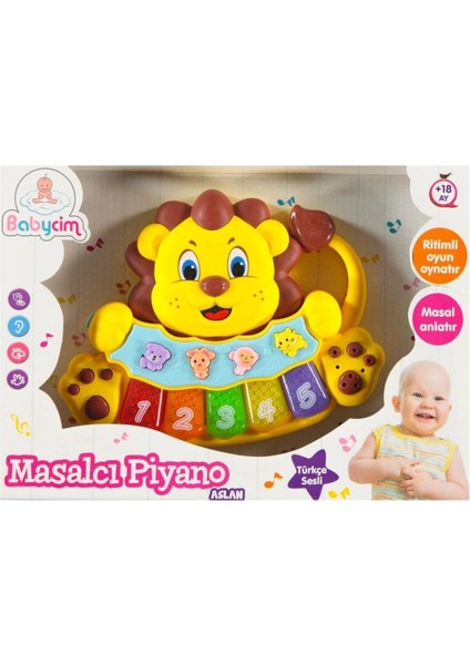 Birlik Oyuncak Masalcı Piyano Aslan Sarı