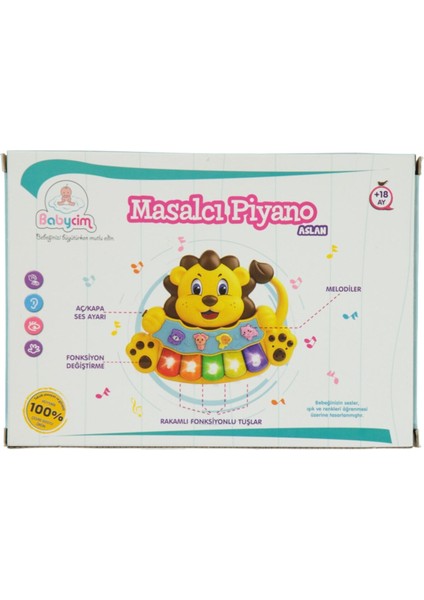 Birlik Oyuncak Masalcı Piyano Aslan Sarı