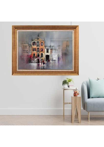 Altın Çerçeveli Paspartulu Tablo C942