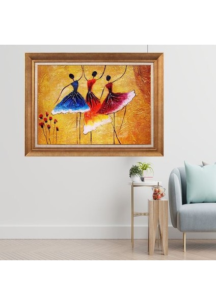 Altın Çerçeveli Paspartulu Tablo C1026