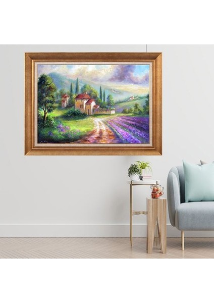 Altın Çerçeveli Paspartulu Tablo C1244