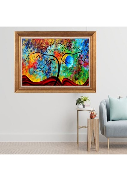 Altın Çerçeveli Paspartulu Tablo C1692