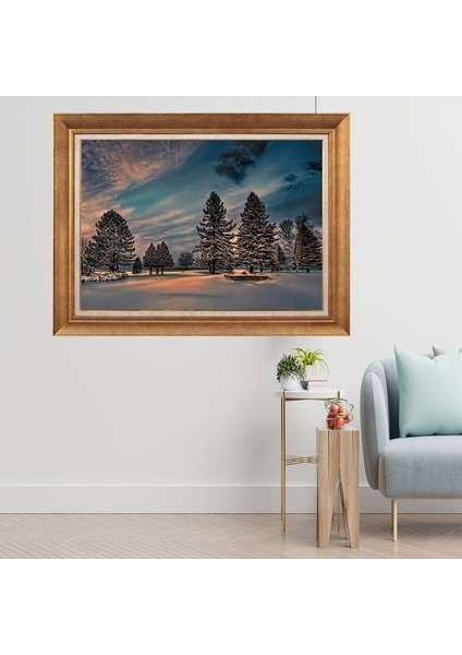 Altın Çerçeveli Paspartulu Tablo C500