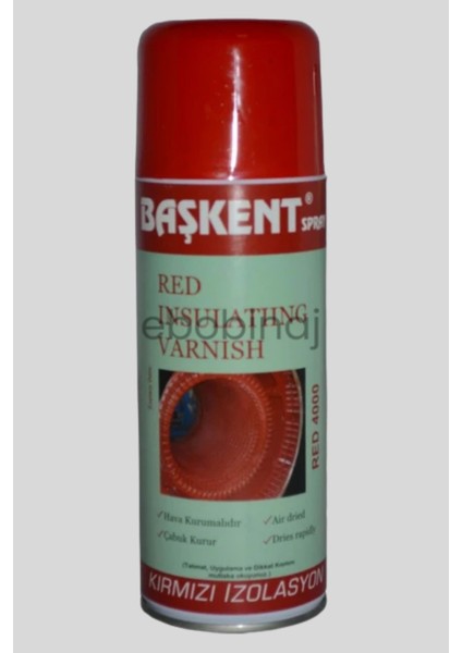 Kırmızı Sprey Vernik