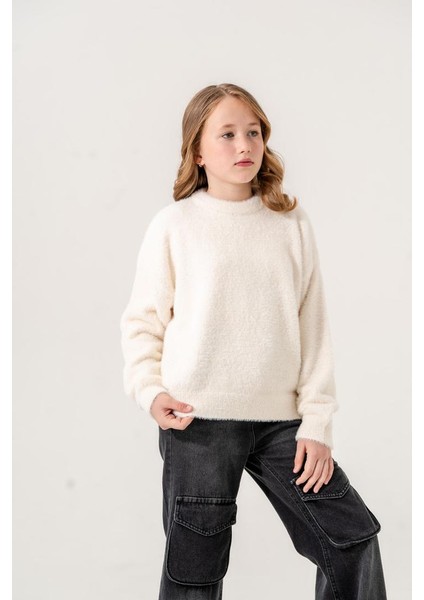 Kız Çocuk Sakal Oversize Kazak G7001 fırsatları