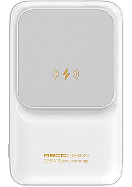 RPB-W10 Polaris Serisi Çift Kablolu LED Dijital Göstergeli Wireless Powerbank 15W 10000MAH