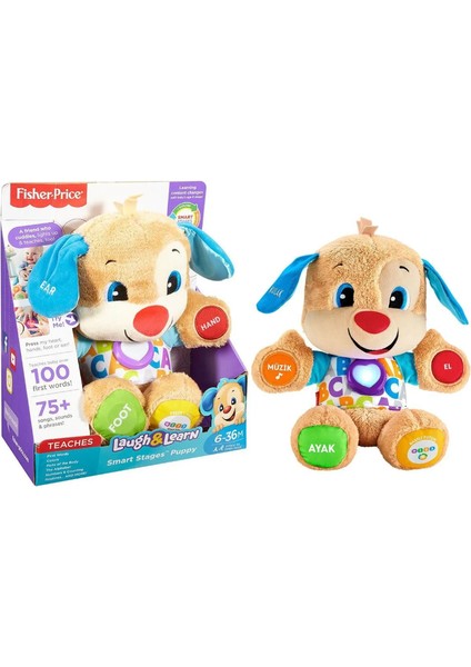 Fisher-Price Eğitici Köpekçik Kız Çocuklar İçin Eğlenceli Öğrenme Oyuncağı