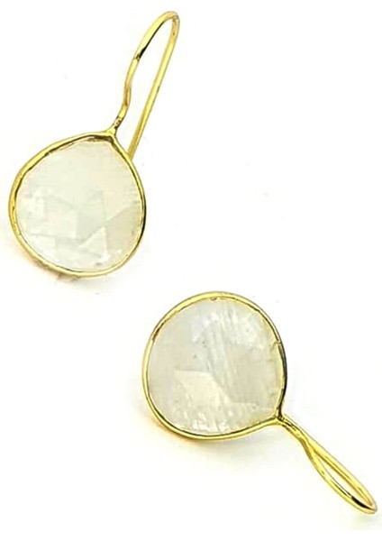 ay taşı gümüş altın kaplama küpe fiyatları