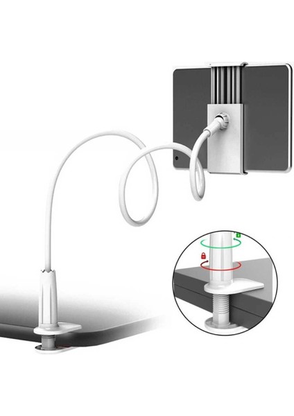 MS01 Dönebilen Masa Yatak Sehpa Tablet Telefon Tutucu