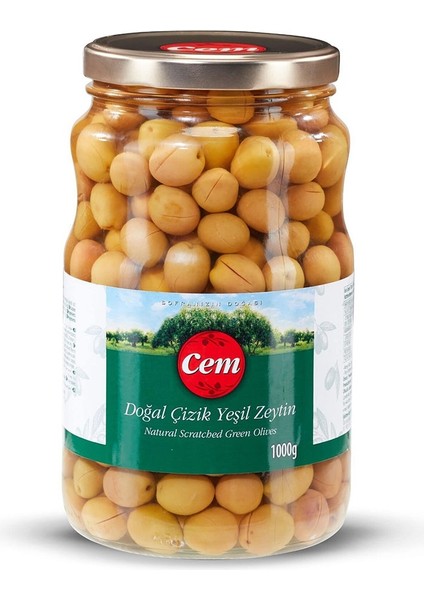 Doğal Çi̇zi̇k Yeşi̇l Zeyti̇n 1000 gr Paket (3 Adet)