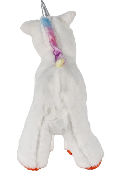 Valeria Unicorn Beyaz Turuncu Ayaklı Peluş