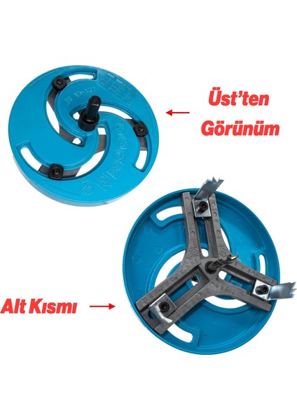 Metal Panç Ø 19 mm 127 mm Çap Ayarlanabilir Delik Oyuk Açma Delme Hss Bi Metal Testeresi Adaptör Uç fırsatları