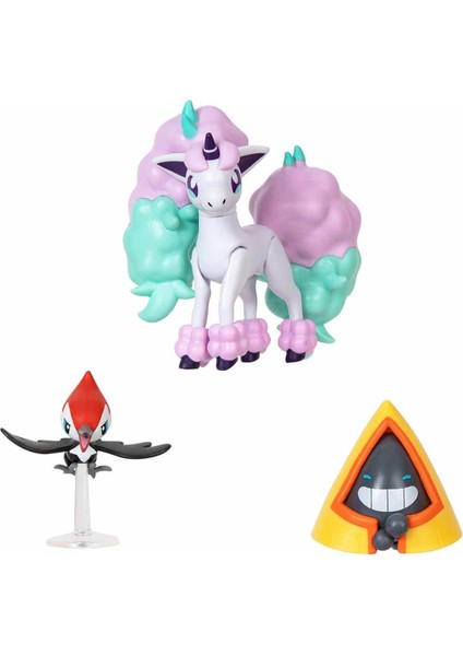 Battle 3'lü Figür S14 Pikipek-Galarian Ponyta-Snorunt