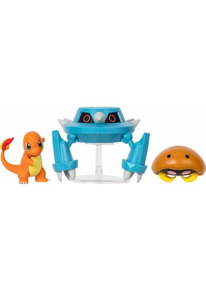 Battle 3'lü Figür S14 Charmander-Metang-Kabuto