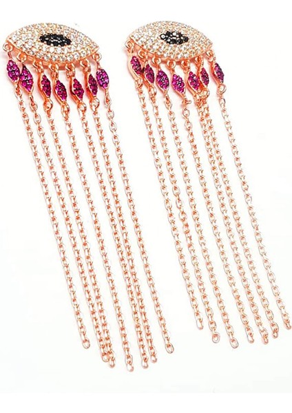 Italyan tasarimi Göz figurlu.modern 925 ayar gümüş lüks kupe