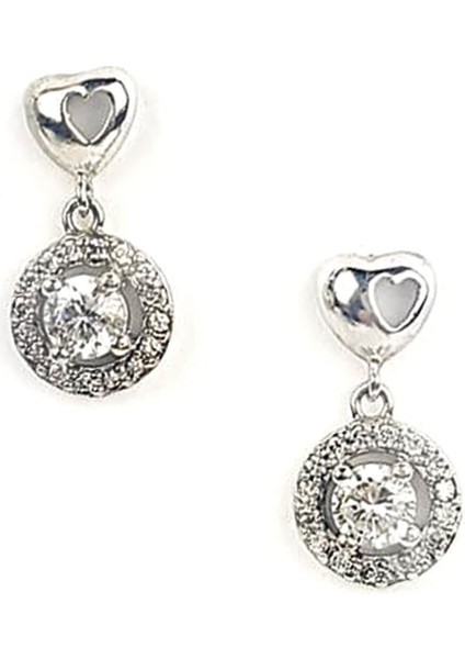 Zirkon taşlı minimal sallantılı gümüş küpe fiyatları