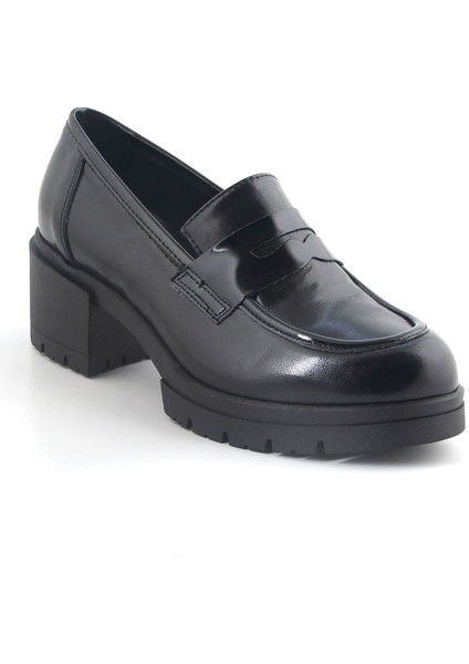 Kadın Oxford ( Klasik) 3H5435 Comart 5435 Vitello Ry Nero