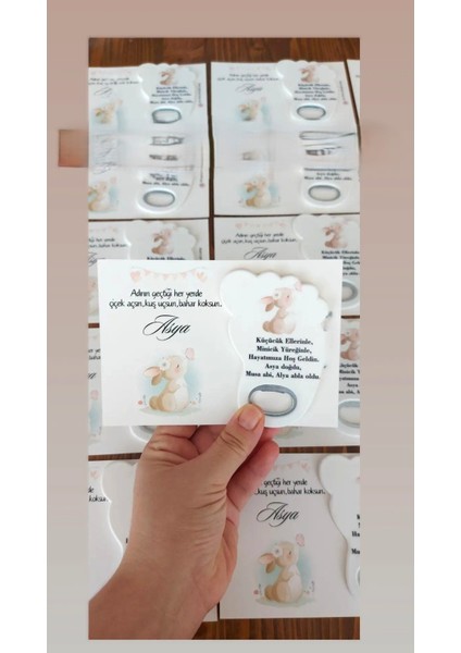 20 Magnet Kapak Açacagı Yapışkanlı Doğum Günü Hediyesi , Baby Shower Doğum Hediyesi