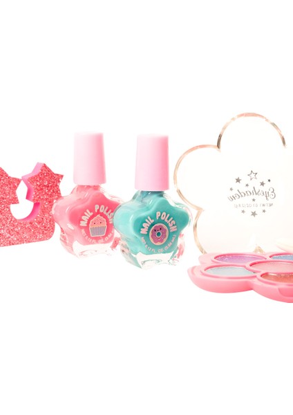 Sparkle Taşınabilir Işıltılı Tırnak ve Makyaj Seti