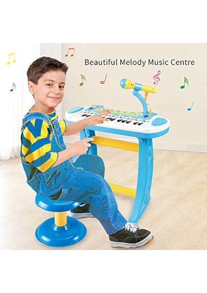 Mikrofonlu 24 Tuşlu Mp3 Çalar Mini Piyano