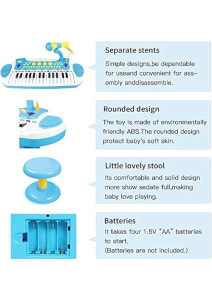Mikrofonlu 24 Tuşlu Mp3 Çalar Mini Piyano indirimleri
