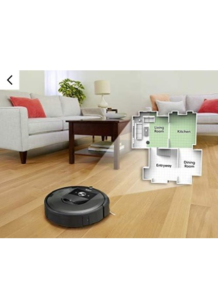 Irobot Roomba I7 Robot Süpürge, Koyu Gri
