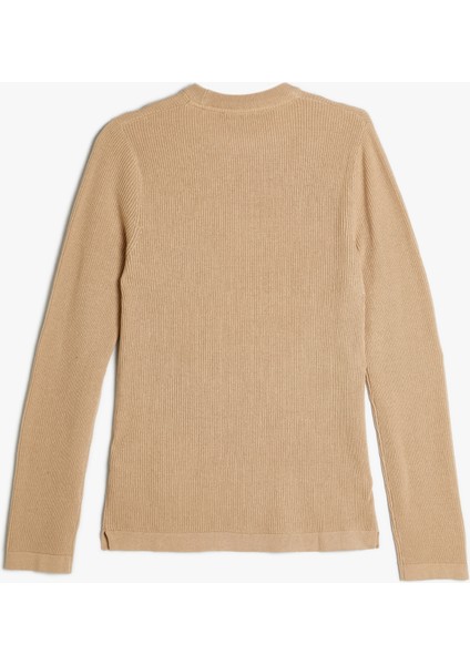 Triko Kazak Basic Bisiklet Yaka Pamuklu Uzun Kollu fiyatları