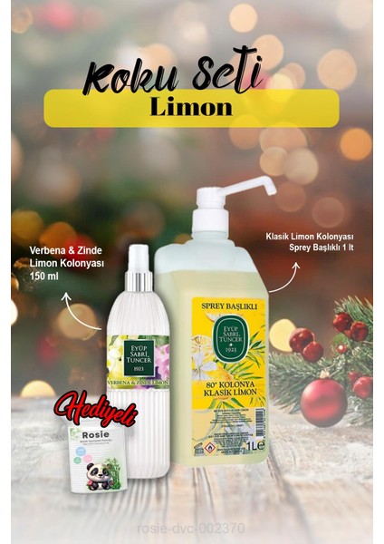 Limon Kolonyası Verbena & Zinde 150 ml ve 1 Lt, Rosie Hediye
