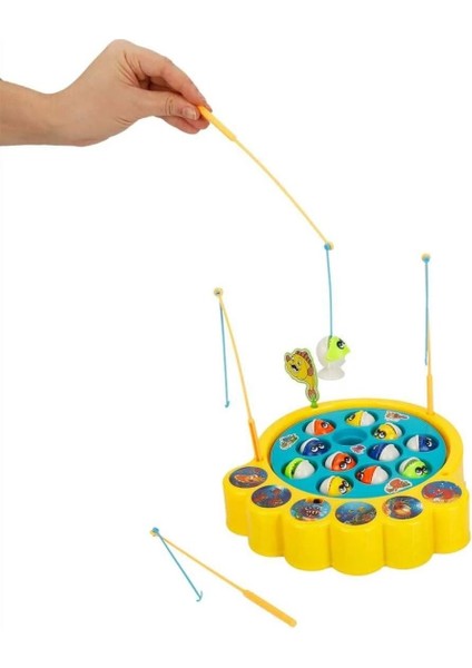 Sesli Müzikli Dönen Balık Tutma -Sevimli Balıkçı Hareketli Balık Tutma Oyunu