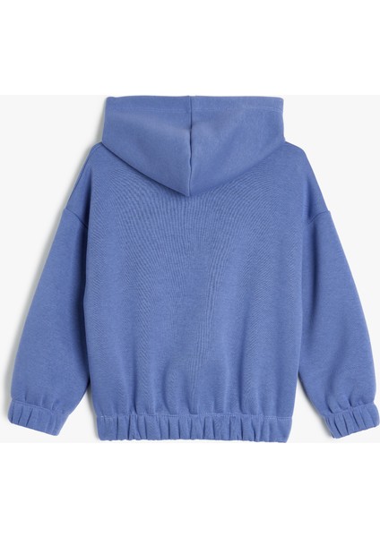 Uzun Kollu Bisiklet Yaka Baskı Detaylı Sweatshirt fiyatları