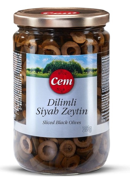 Di̇li̇mli̇ Si̇yah Zeyti̇n 300 gr Paket (3 Adet)