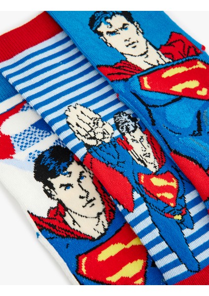 3'lü Superman Baskılı Çorap Seti Lisanslı modelleri