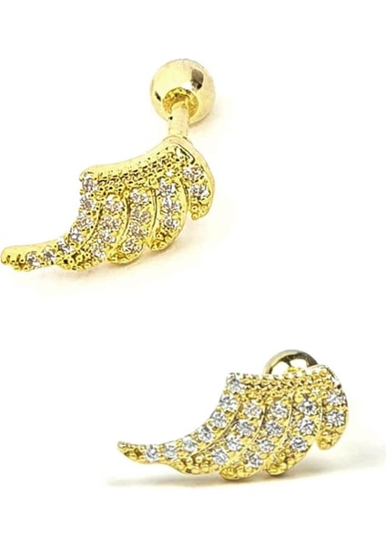 Melek Kanadı Figurlu 316L Anti Alerjik Cerrahi Celik Helix Kikirdak Piercing 6mm.5 mm fiyatları