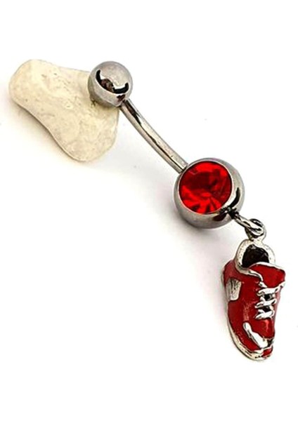 316L Anti Alerjik Cerrahi Çelık Göbek Piercing 1.2cm 1.2mm