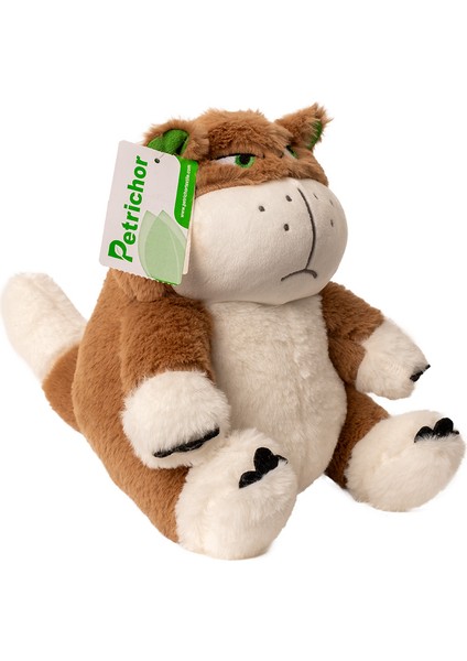 Asabi Kedi Peluş 25 cm Kahverengi