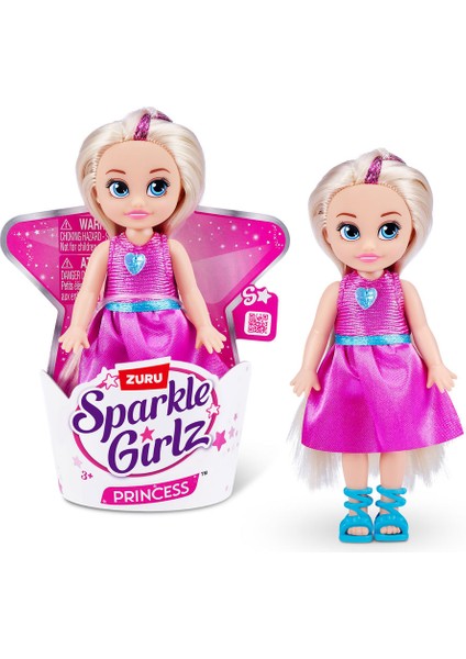 Prenses Cupcake 12 cm Sarı Saçlı