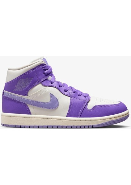 BQ6472-504 Nike Air Jordan 1 Mid Sneaker Spor Mor Kadın Ayakkabı modelleri