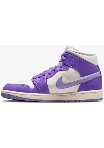 BQ6472-504 Nike Air Jordan 1 Mid Sneaker Spor Mor Kadın Ayakkabı fırsatları