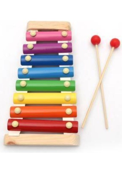 Eğitici Ahşap Selefon 8 Nota 8 Ton 8 Tuşlu Ahşap Selefon Oyuncak Ahşap Selefon Oyun modelleri